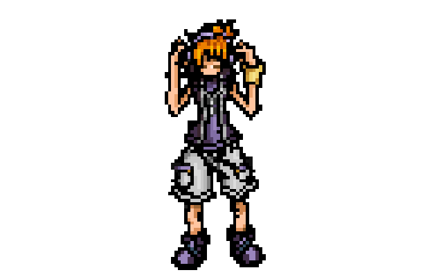 Neku 32 bit sprite.