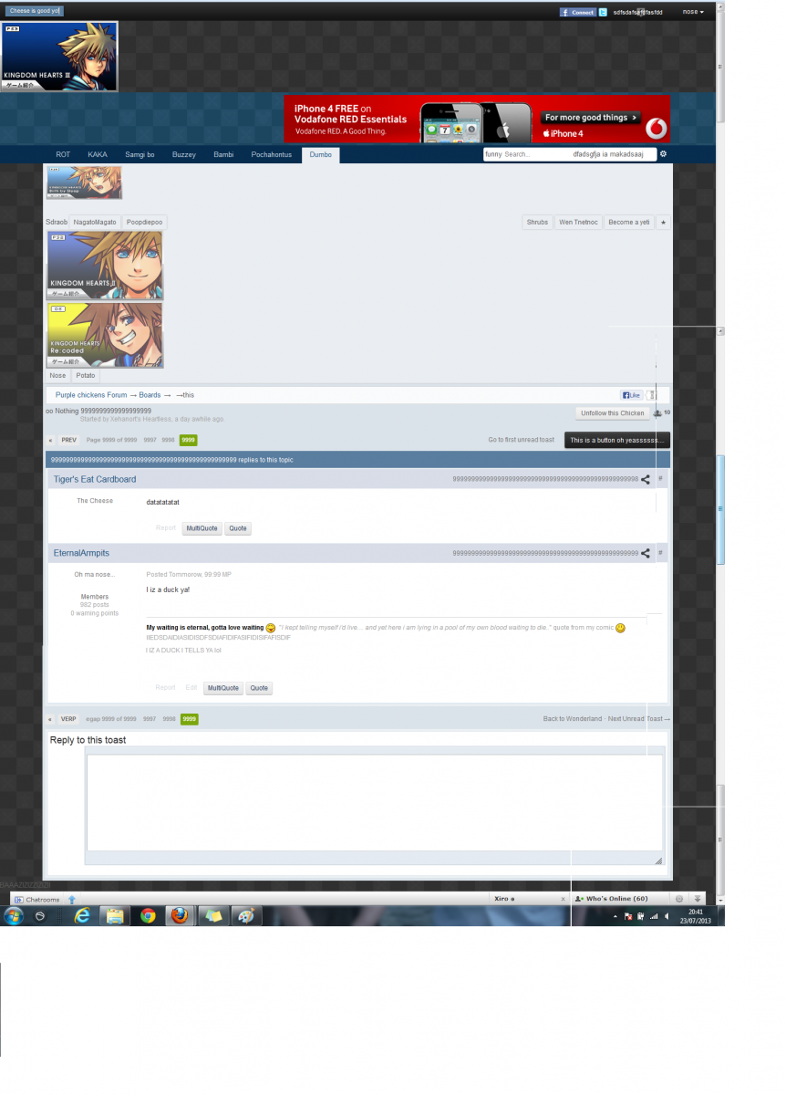 random java script thing Lol This isnt a permanent change its just an on  the spot thing you can do with your browser for entertainment purposes x'D
