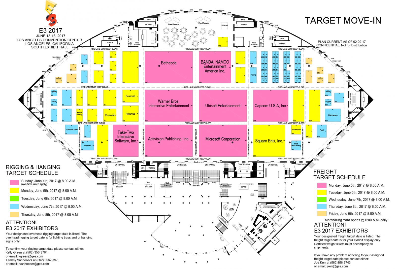 E3 2017 floor plans