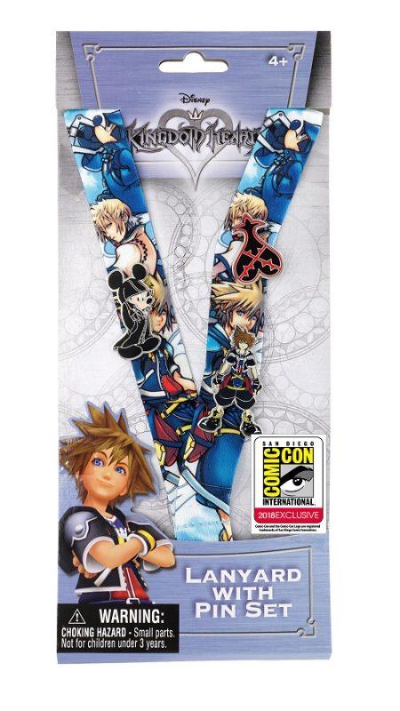 SDCC 2018 Kingdom Hearts Pin and Lanyard Set