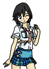 Xion in her school outfit