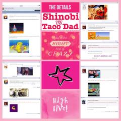 Shinobi vs. Taco Dad Scrapbook Page