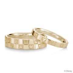 Golden Kingdom Hearts themed ring