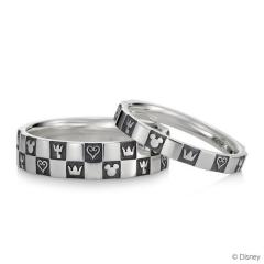 Silver Kingdom Hearts themed ring