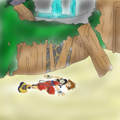 sora racing on destiny island