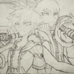 Kingdom Hearts: Sora and Riku Sketch