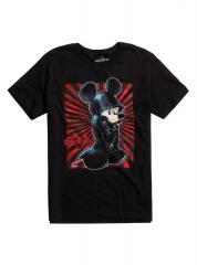 Kingdom Hearts King Mickey Black Coat T shirt 1