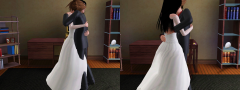 me and sora in wedding costume the sims 3