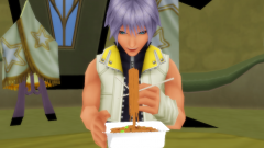 riku Try Eat Noodles