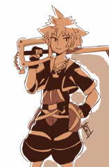 KH2 Sora doodle