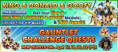 King Donald Goofy/Gauntlet Challenge