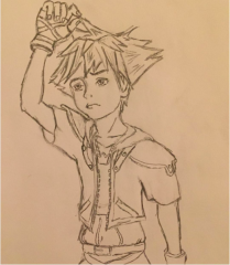 I'm looking for someone with spiky hair