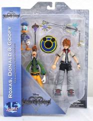 0004999 kingdom hearts select series 2 roxas donald goofy action figures