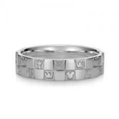 Monogram Ring Double Platinum