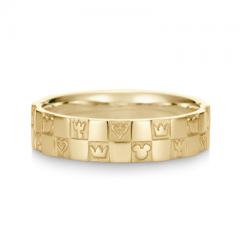 Monogram Ring Double K18 Yellow Gold