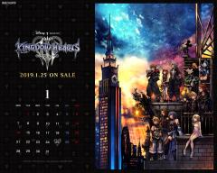 Kingdom Hearts III Square Enix Members Calendar