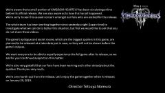 2018-12-16 Tetsuya Nomura's official statement