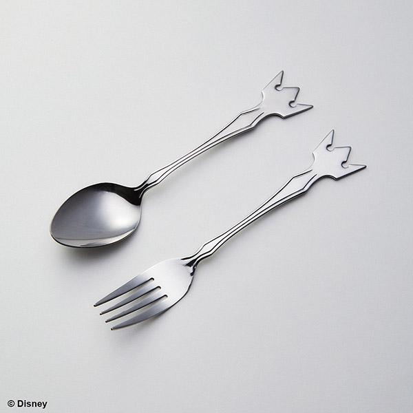 Kingdom Hearts Fork & Spoon Crown Silver