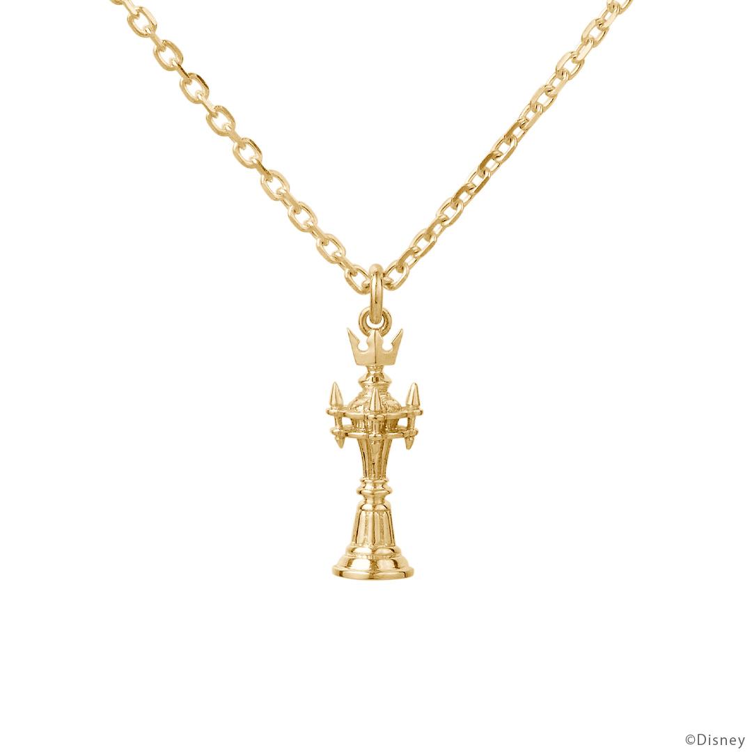 Kingdom Hearts Piece of Prologue K18 Yellow Gold Necklace