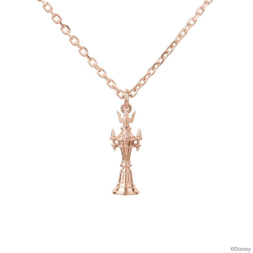 Kingdom Hearts Piece of Prologue K18 Pink Gold Necklace