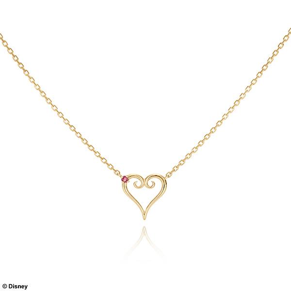 Kingdom Hearts Gold Heart Necklace