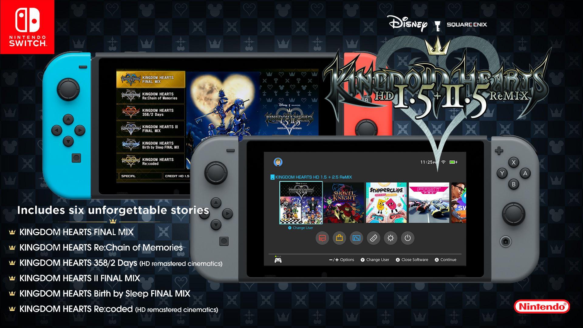 The Kingdom Hearts trilogy is coming to Nintendo Switch on