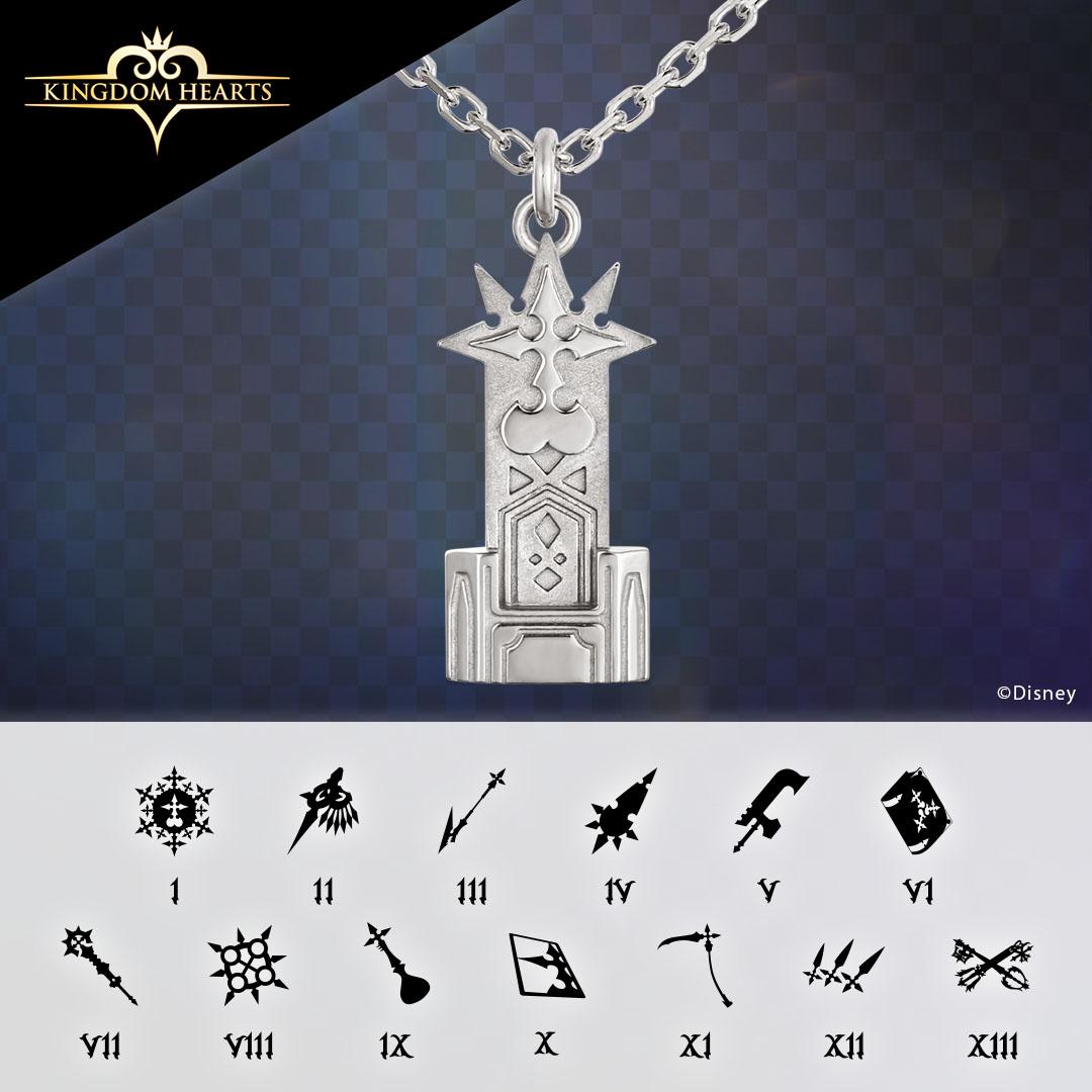 Kingdom Hearts Silver Organization XIII Necklace