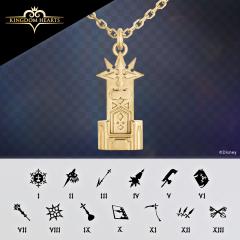 Kingdom Hearts Yellow Gold Organization XIII Necklace