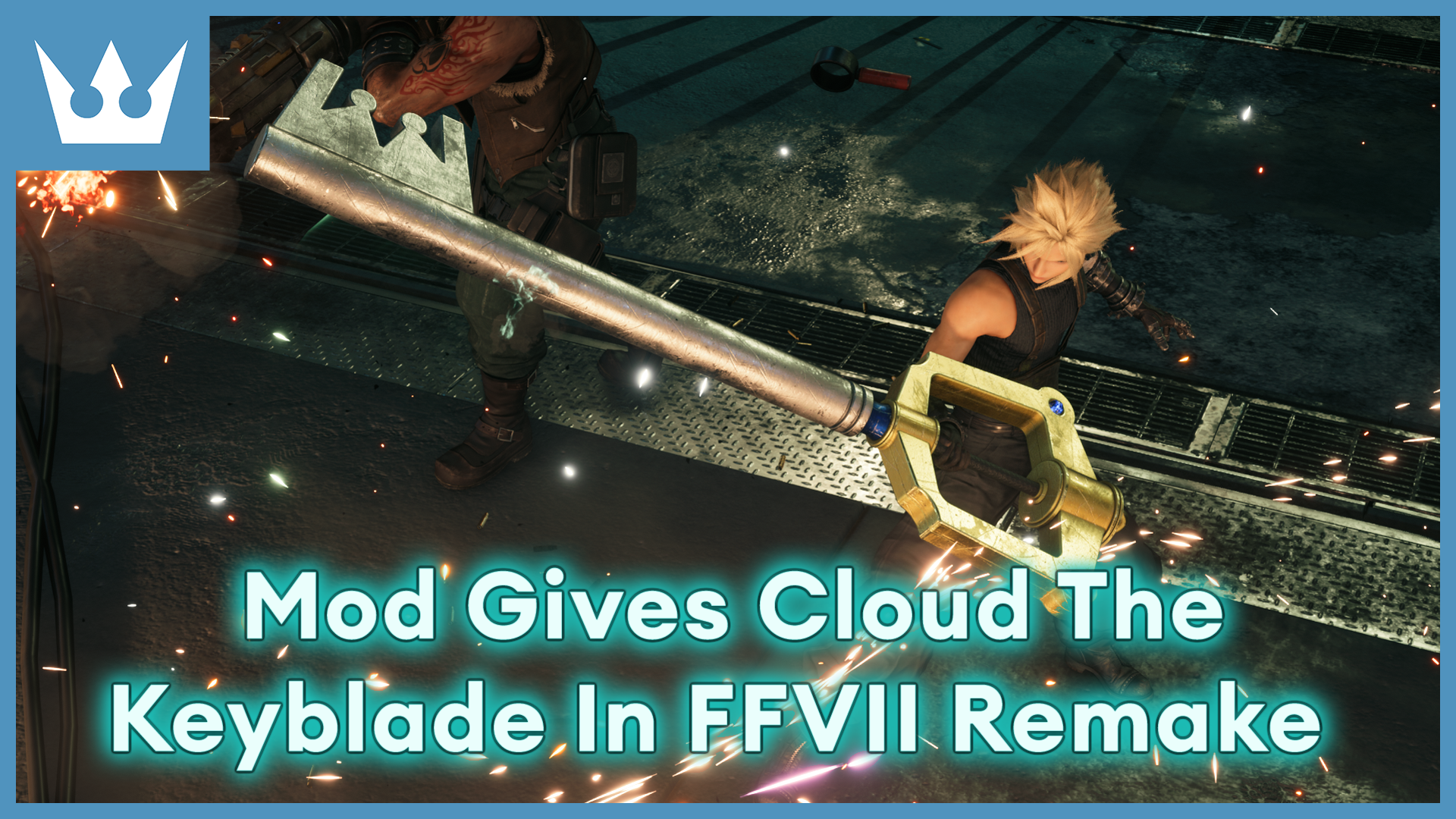 Mod Gives Cloud The Keyblade In Final Fantasy VII Remake - Kingdom