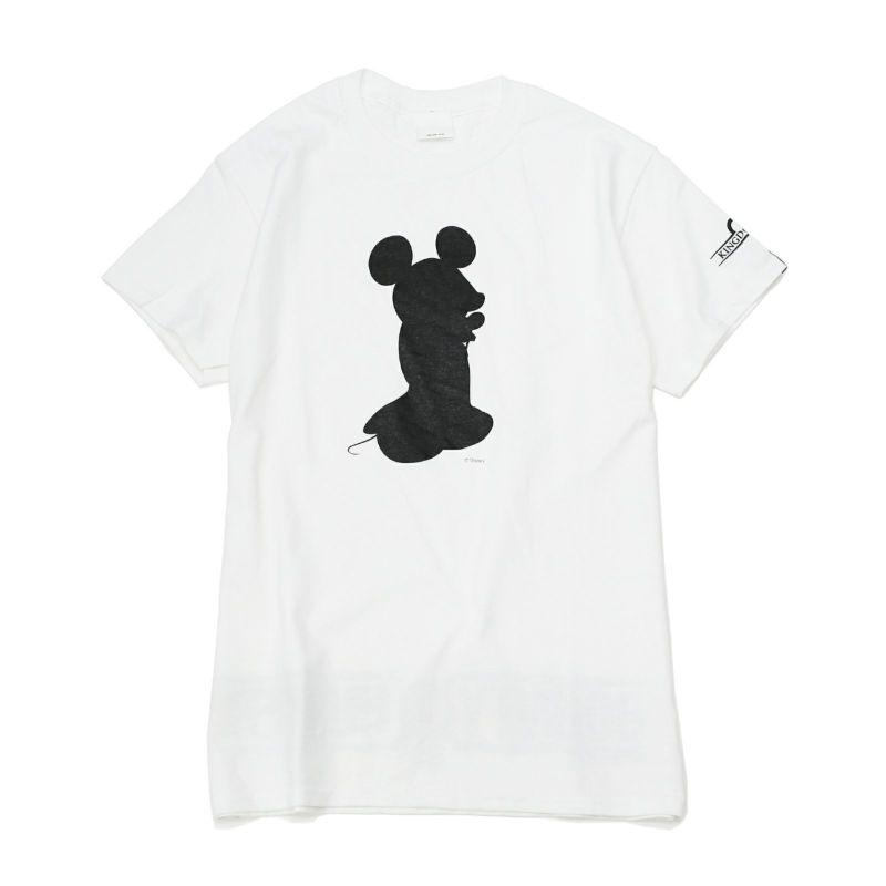 Kingdom Hearts x Bounty Hunter White Shirt Black Silhouette King Mickey