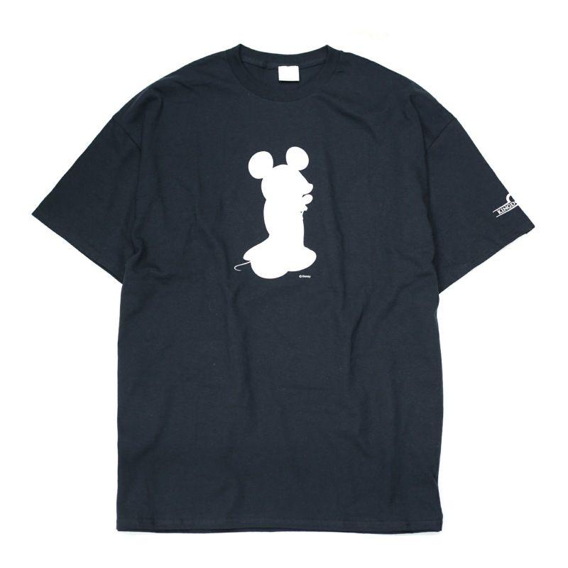 Kingdom Hearts x Bounty Hunter Black Shirt White Silhouette King Mickey