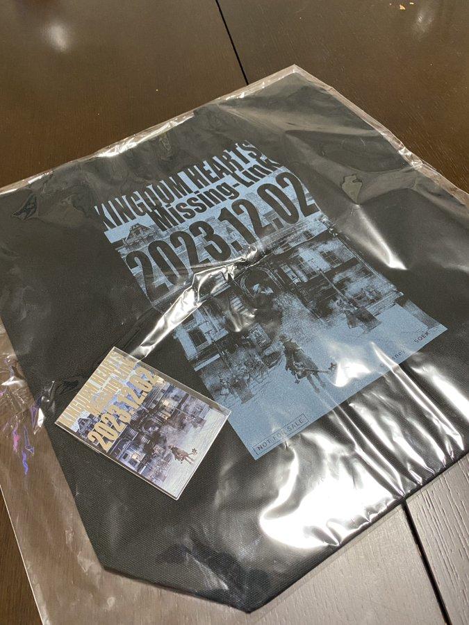 Kingdom Hearts Missing-Link Focus Group Event Tote Bag and Sticker