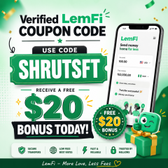[Today's Best Deal] Lemfi Discount Code 【SHRUTSFT】 ➜ Claim Free $20 Bonus