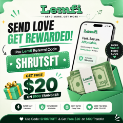 [100% Working] Lemfi Coupon Code 【SHRUTSFT】 → Get Free $20 on $100 Transfer