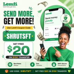 ❲Best Limited Offer❳ Lemfi Coupon Code 【SHRUTSFT】 ➞ Enjoy $20 Reward