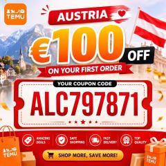Austria Temu ⌈COUPON⌋ Code ( °alc797871° ) ⟮ €100 Off ⟯