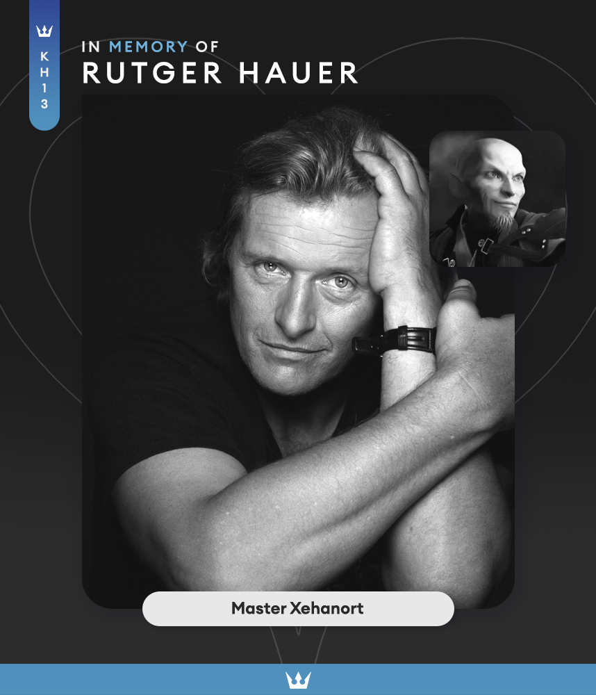 2019: Rutger Hauer passed away